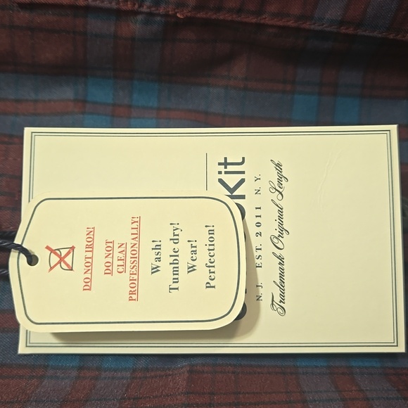 NWT UNTUCKit Wrinkle Free Slim Fit Button Down Shirt Size XL - Picture 3 of 11